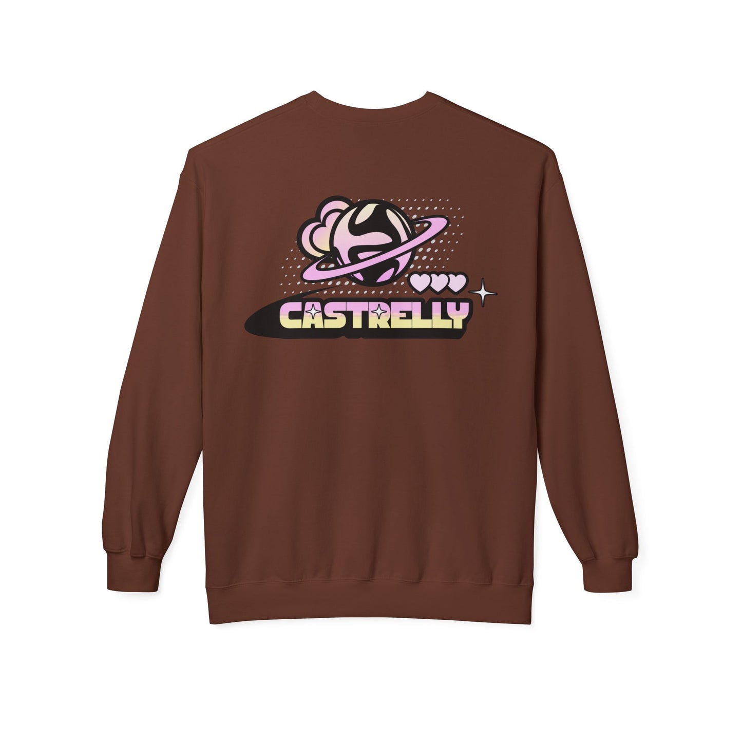 Castrelly Crewneck — Pastel Space Graphic Crewneck