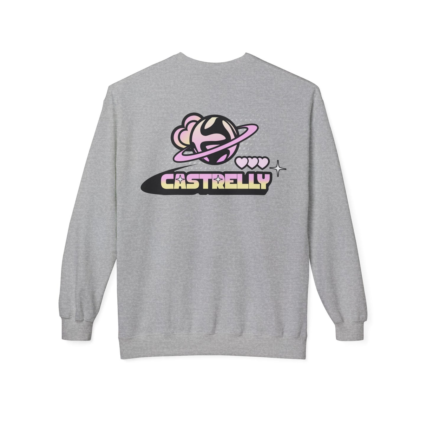 Castrelly Crewneck — Pastel Space Graphic Crewneck