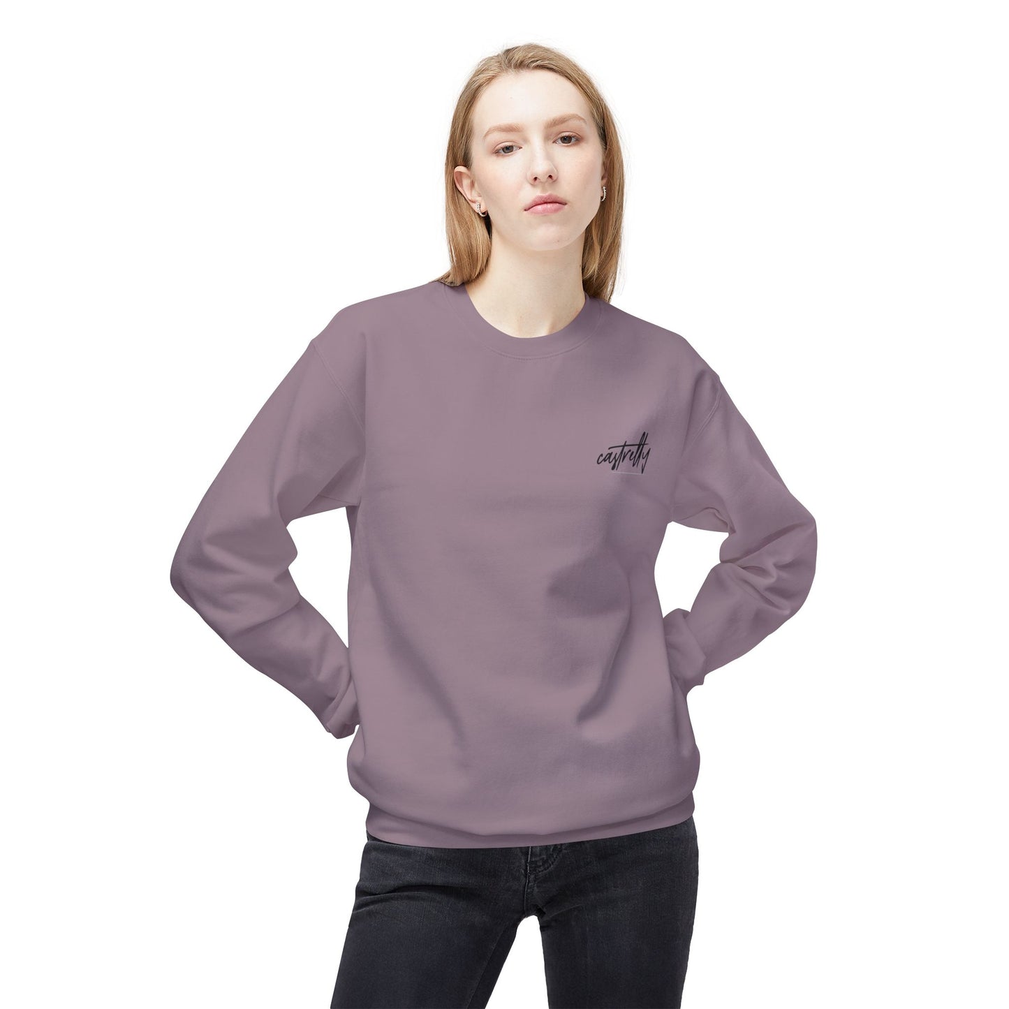 Castrelly Crewneck - Blue Green Cosmic Graffiti