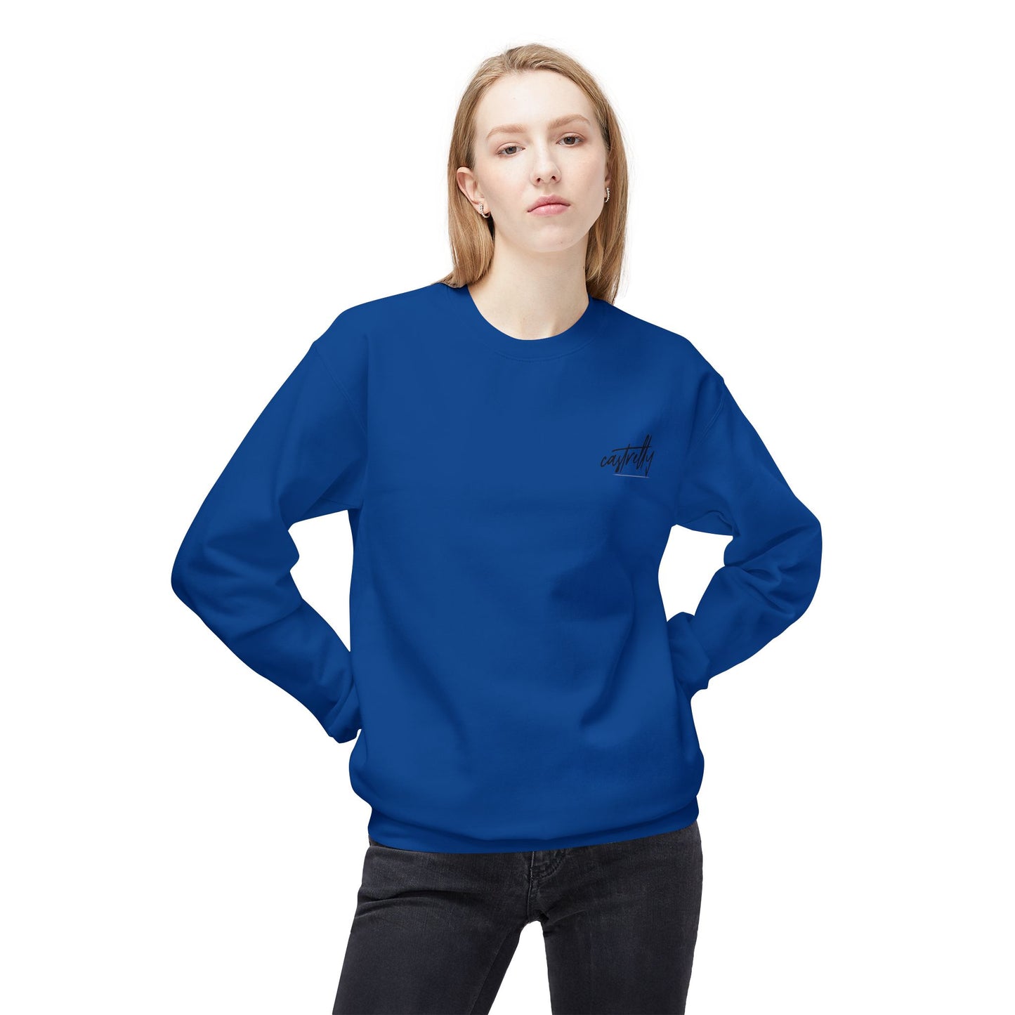Castrelly Crewneck - Blue Green Cosmic Graffiti