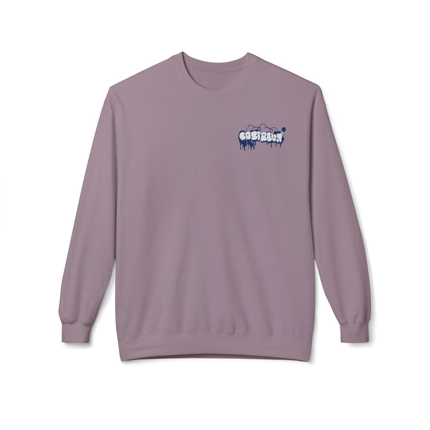 Castrelly Crewneck — Minimal Urban Graffiti Drip Streetwear