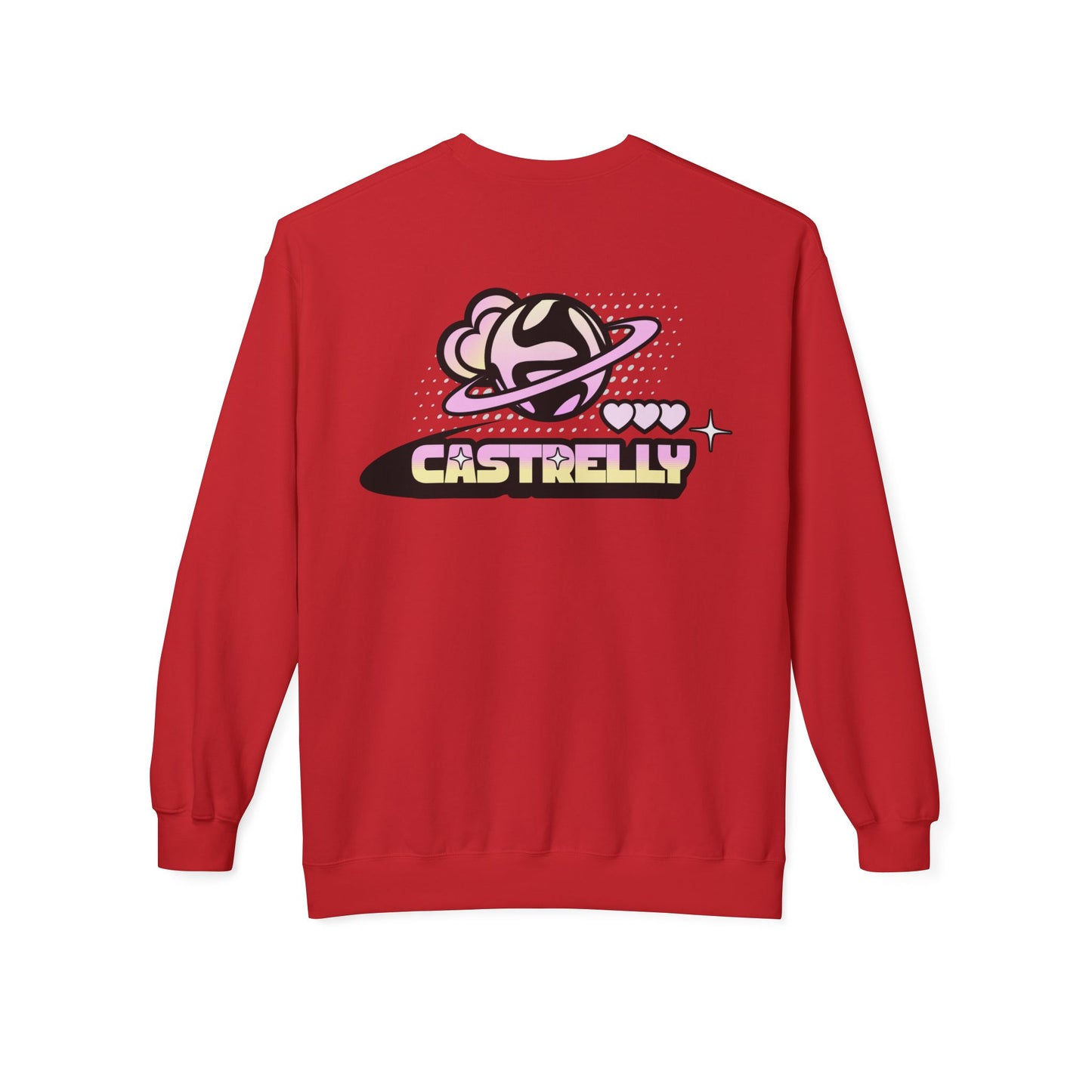 Castrelly Crewneck — Pastel Space Graphic Crewneck
