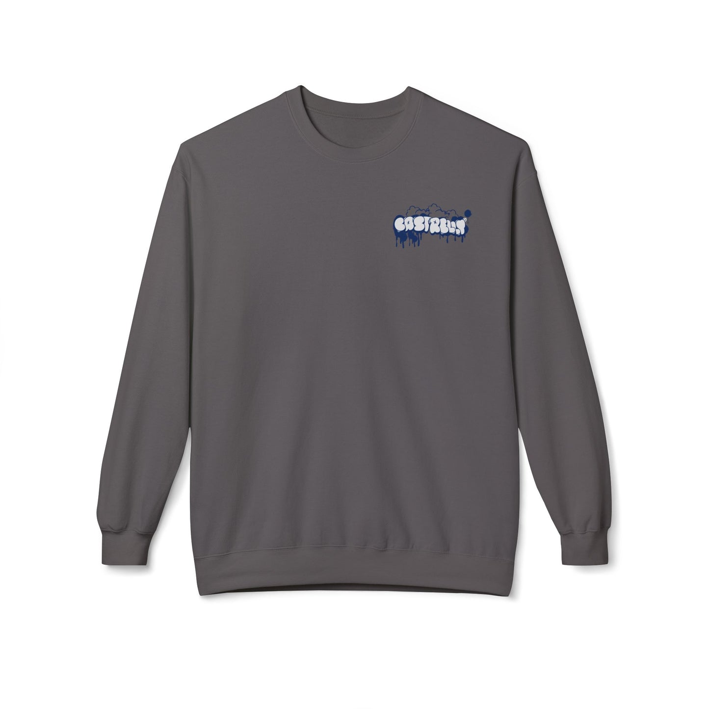 Castrelly Crewneck — Minimal Urban Graffiti Drip Streetwear