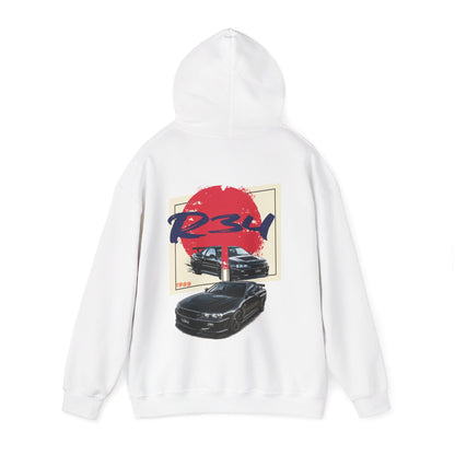 R34 Skyline Graphic Hoodie— SLOW34 X CASTRELLY