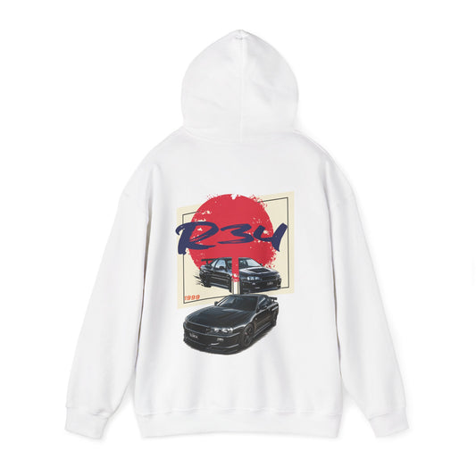 R34 Skyline Graphic Hoodie— SLOW34 X CASTRELLY