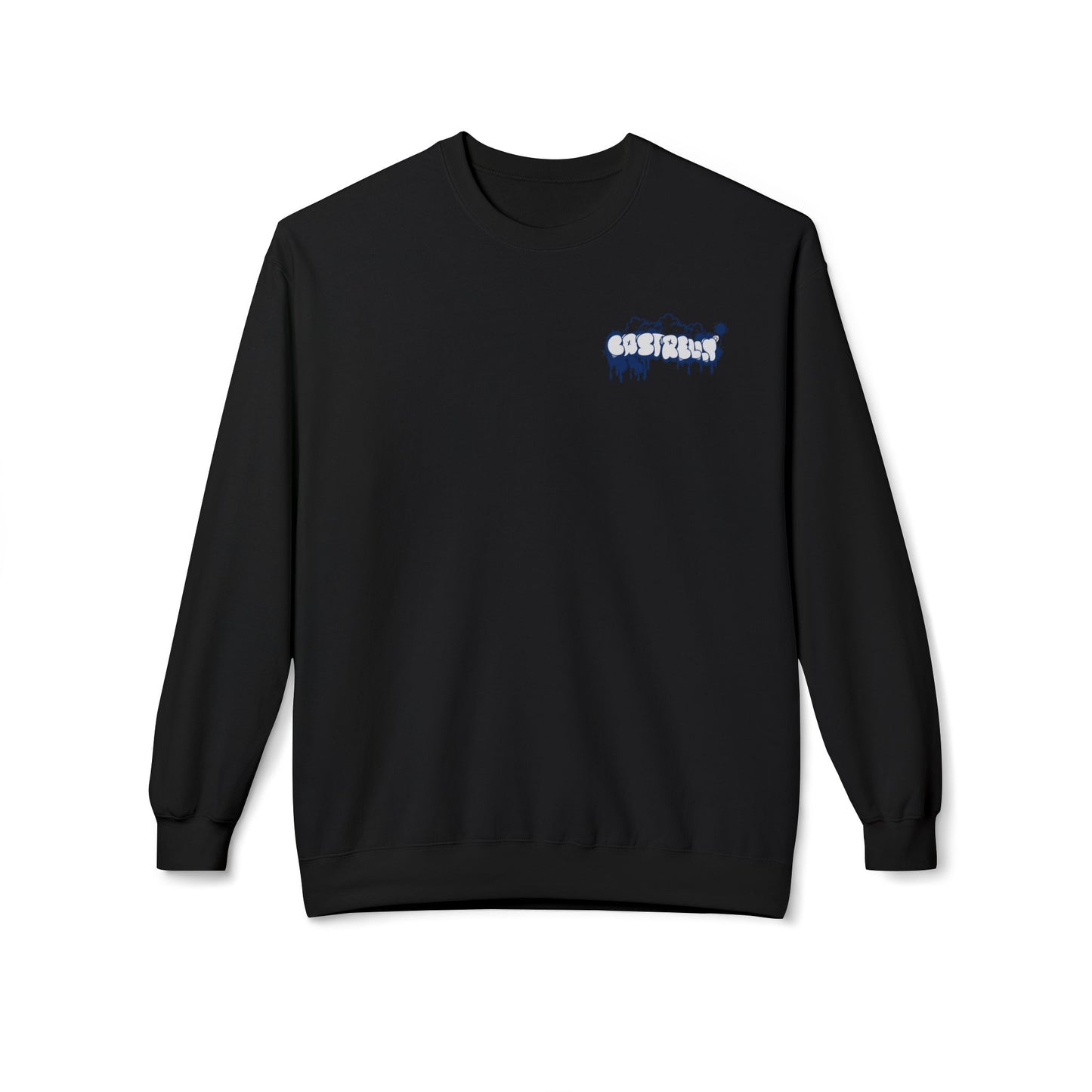 Castrelly Crewneck — Minimal Urban Graffiti Drip Streetwear