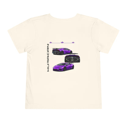 Toddler Tee — Purple Huracán Sports Car Graphic