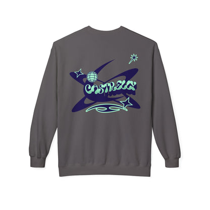Castrelly Crewneck - Blue Green Cosmic Graffiti