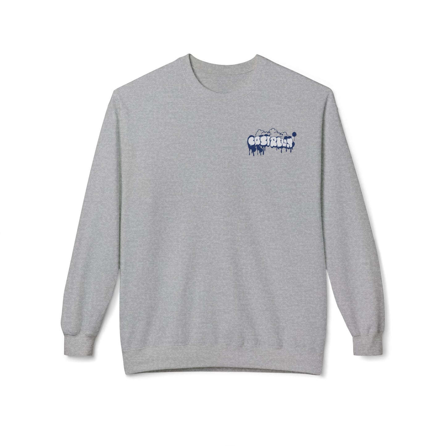 Castrelly Crewneck — Minimal Urban Graffiti Drip Streetwear