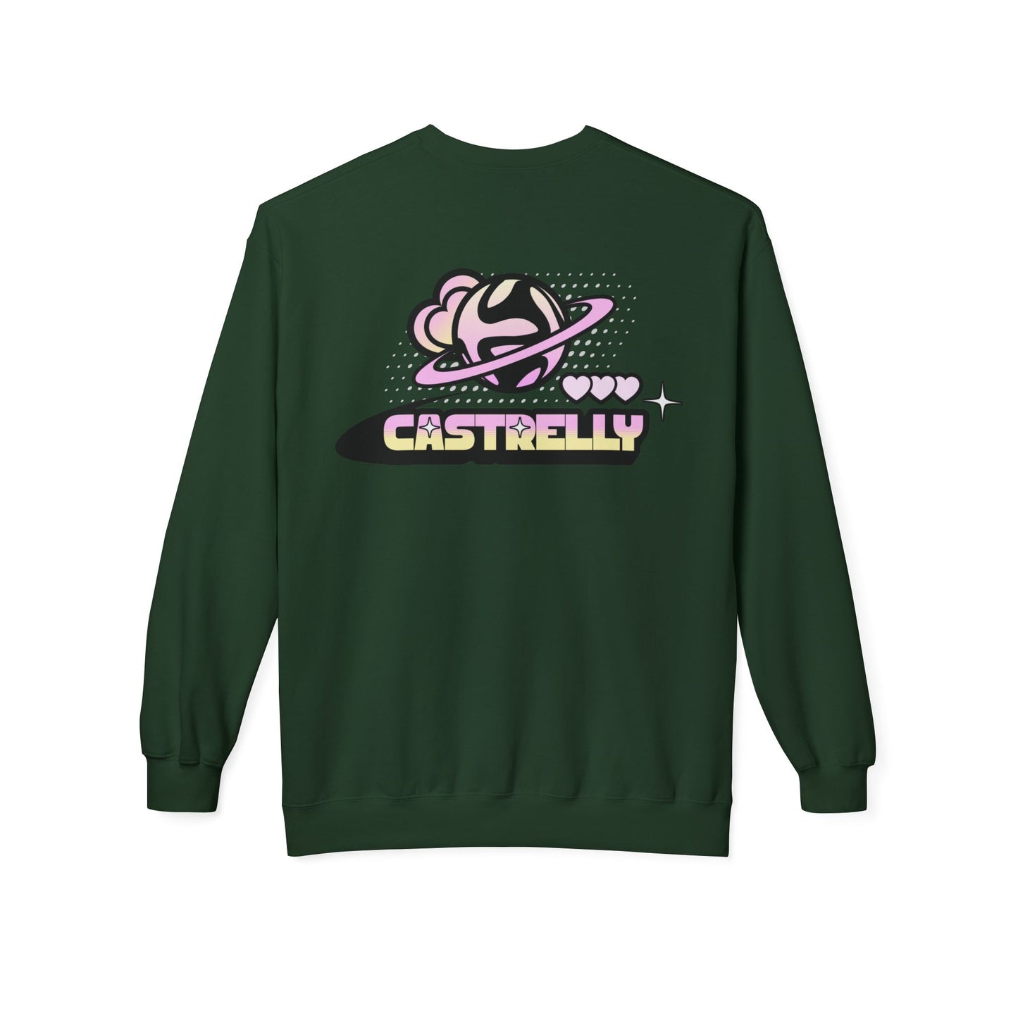 Castrelly Crewneck — Pastel Space Graphic Crewneck
