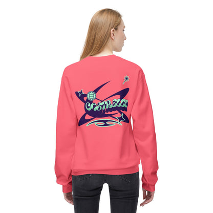 Castrelly Crewneck - Blue Green Cosmic Graffiti
