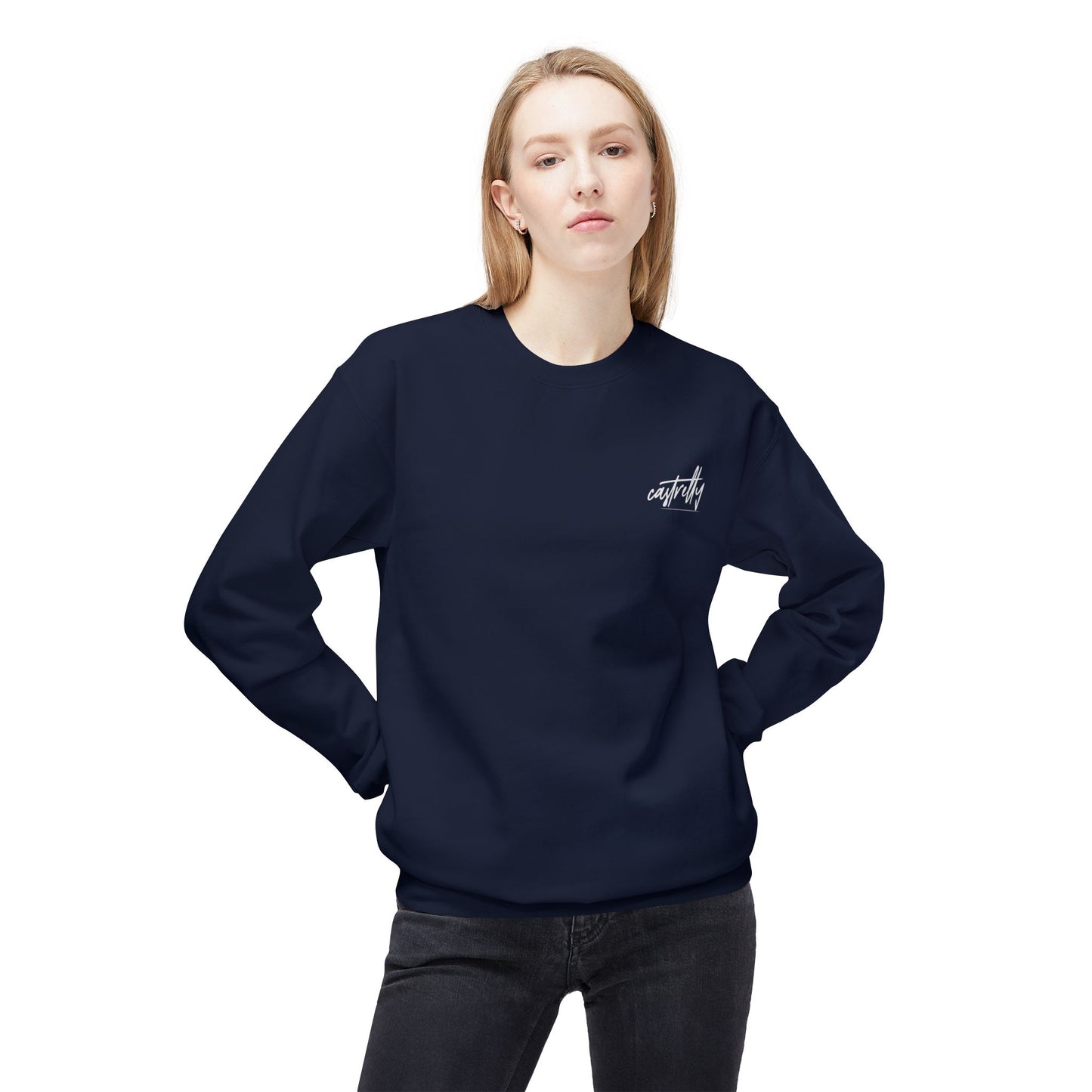 Castrelly Crewneck - Blue Green Cosmic Graffiti