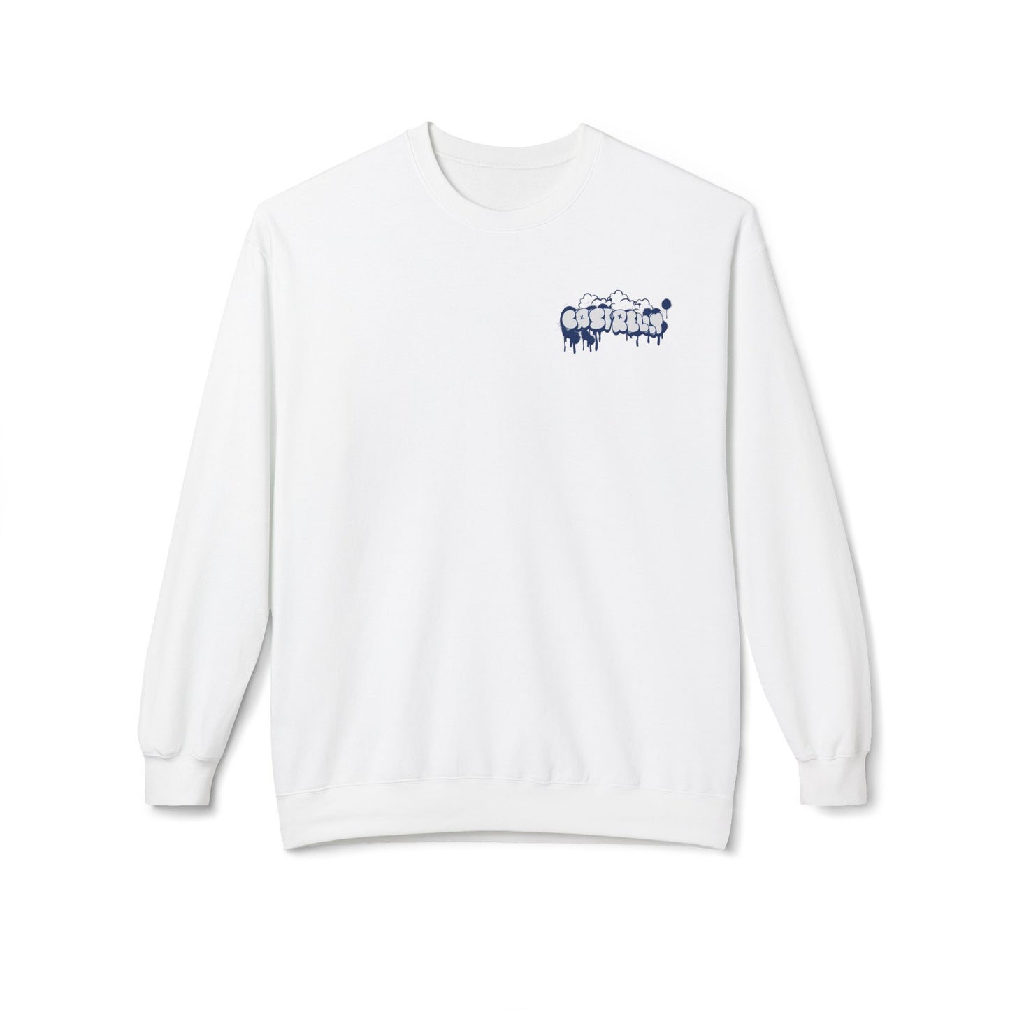 Castrelly Crewneck — Minimal Urban Graffiti Drip Streetwear