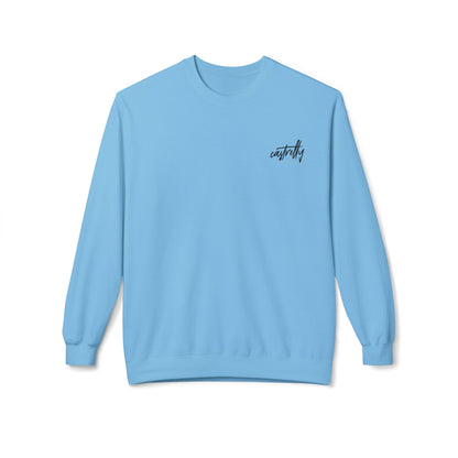 Castrelly Crewneck - Blue Green Cosmic Graffiti
