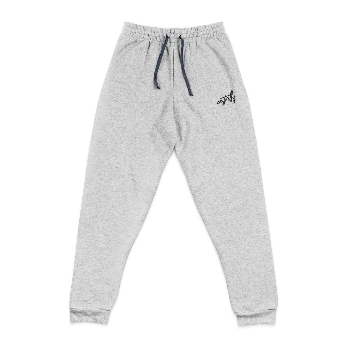 Embroidered Gray Castrelly Sweatpants