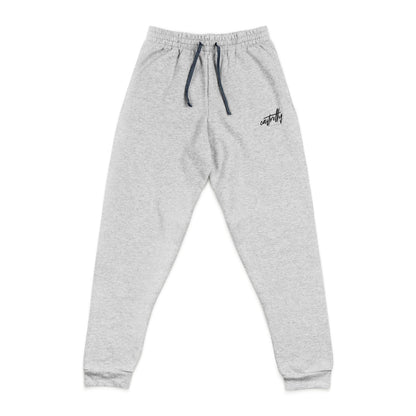 Embroidered Gray Castrelly Sweatpants