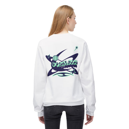 Castrelly Crewneck - Blue Green Cosmic Graffiti