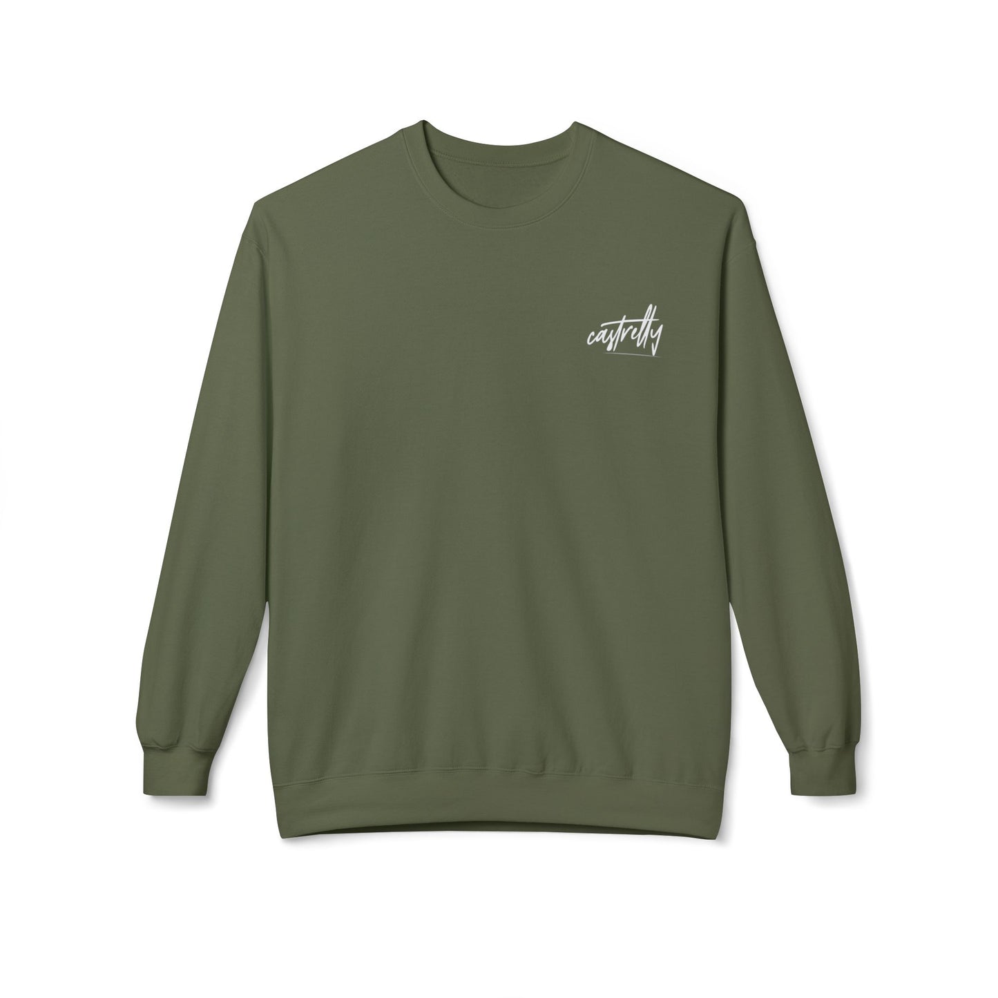 Castrelly Crewneck — Minimal Castrelly Logo