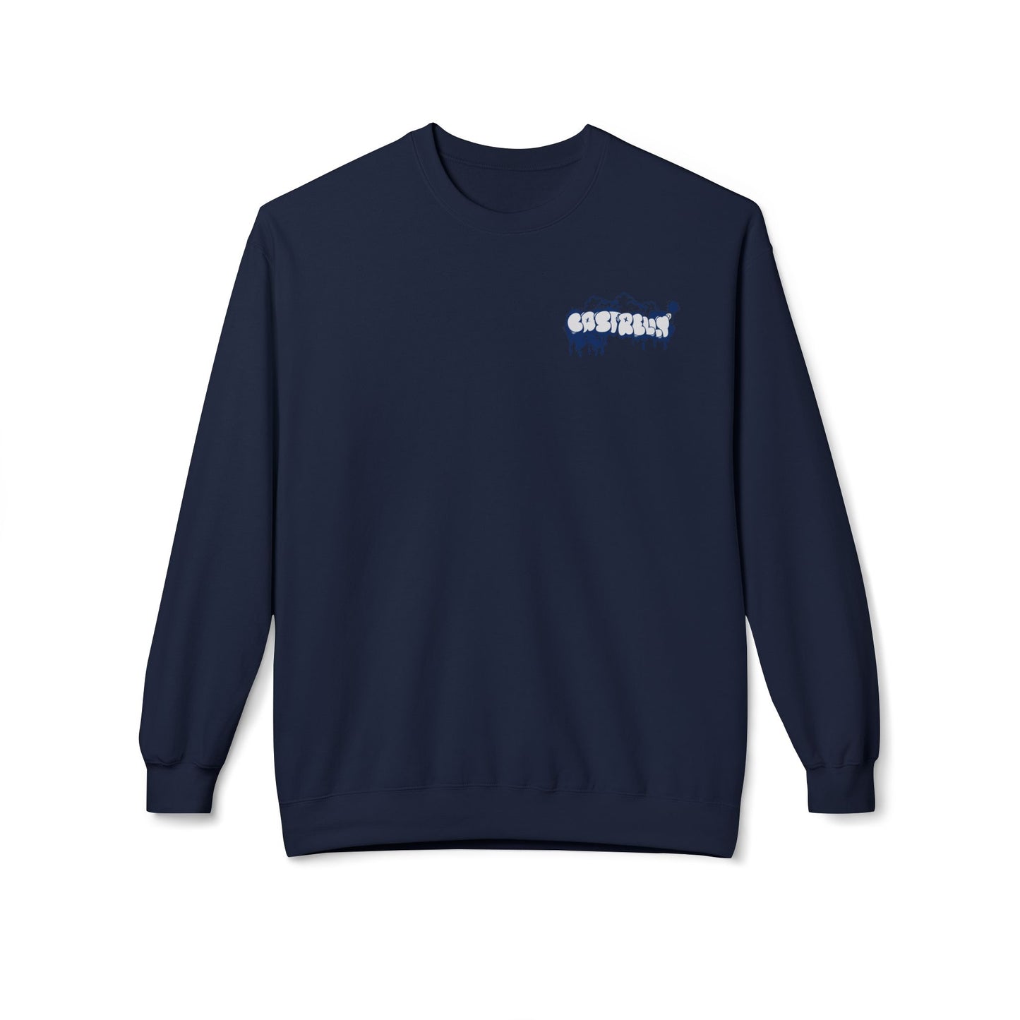 Castrelly Crewneck — Minimal Urban Graffiti Drip Streetwear