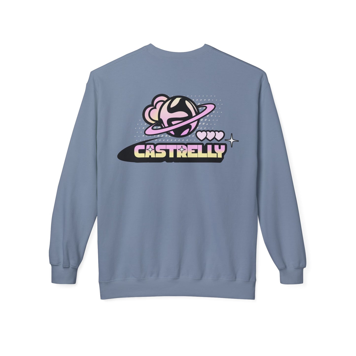 Castrelly Crewneck — Pastel Space Graphic Crewneck