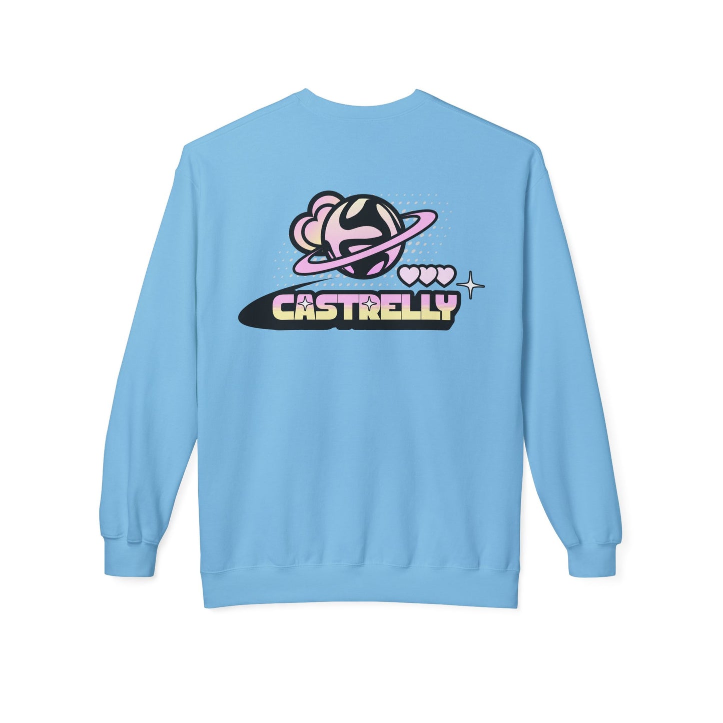Castrelly Crewneck — Pastel Space Graphic Crewneck