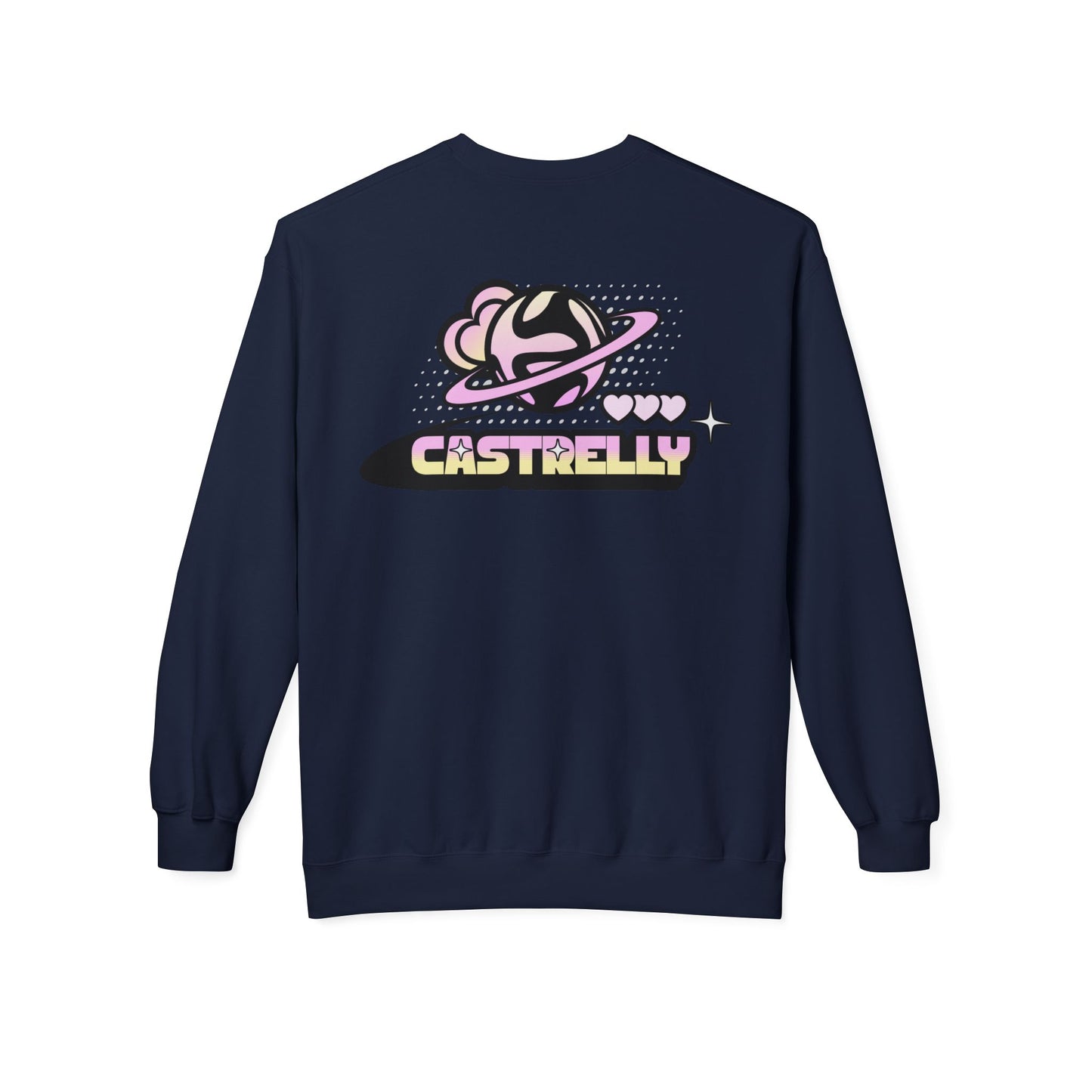 Castrelly Crewneck — Pastel Space Graphic Crewneck