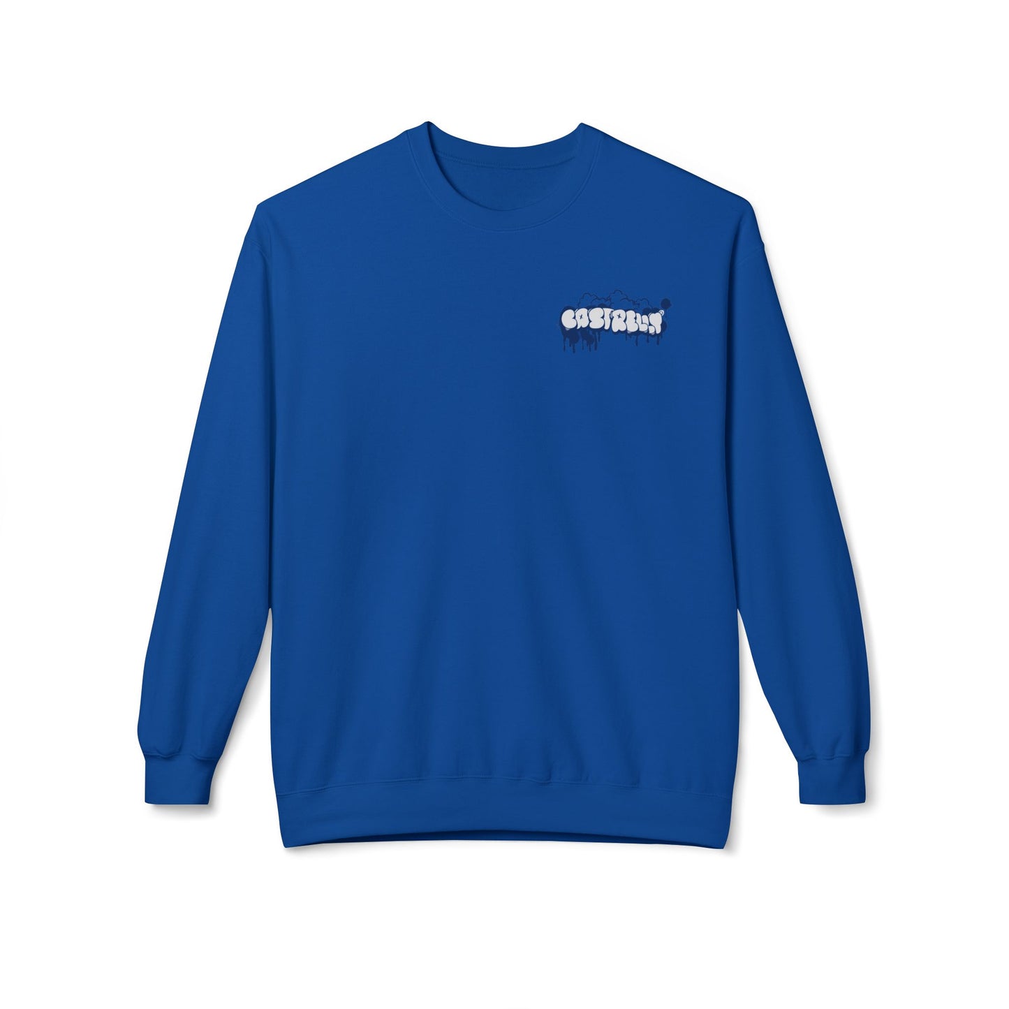 Castrelly Crewneck — Minimal Urban Graffiti Drip Streetwear