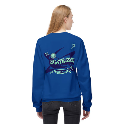 Castrelly Crewneck - Blue Green Cosmic Graffiti