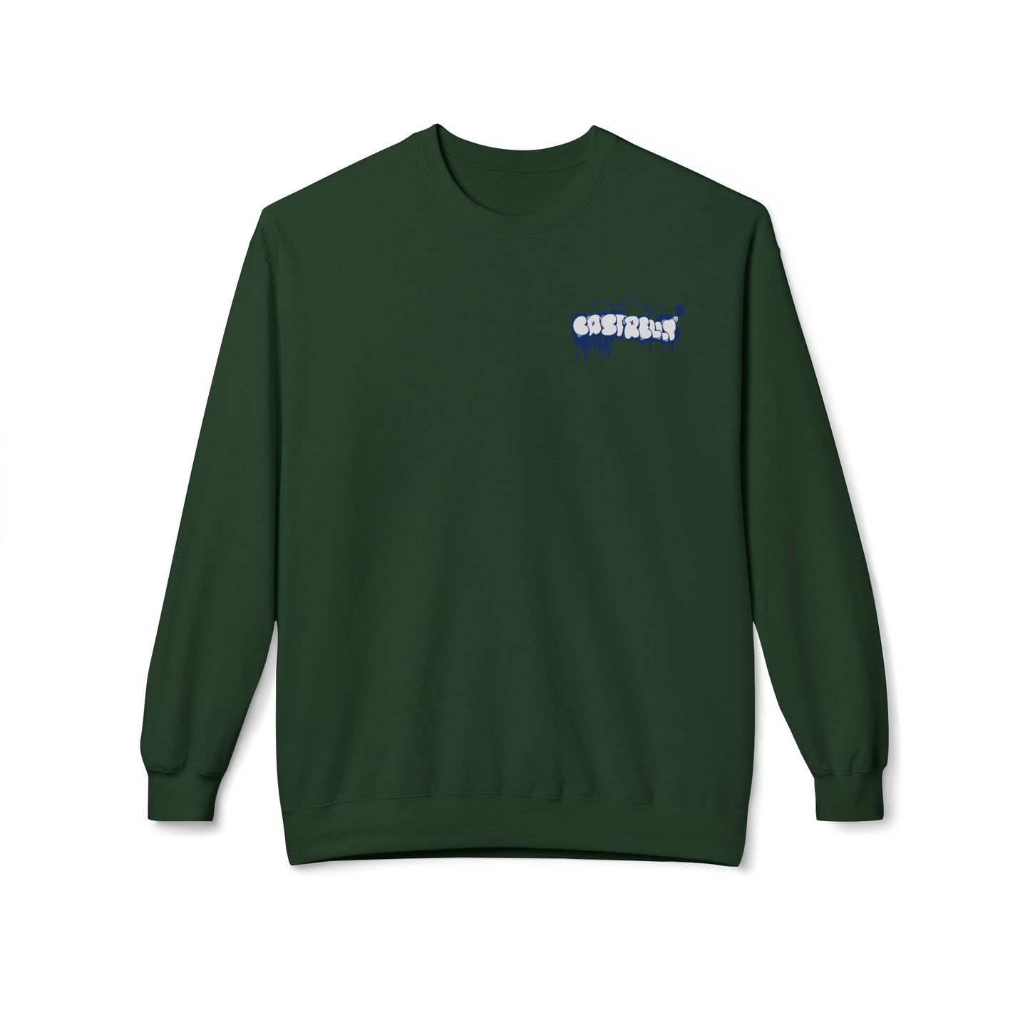 Castrelly Crewneck — Minimal Urban Graffiti Drip Streetwear