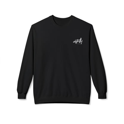 Castrelly Crewneck - Blue Green Cosmic Graffiti