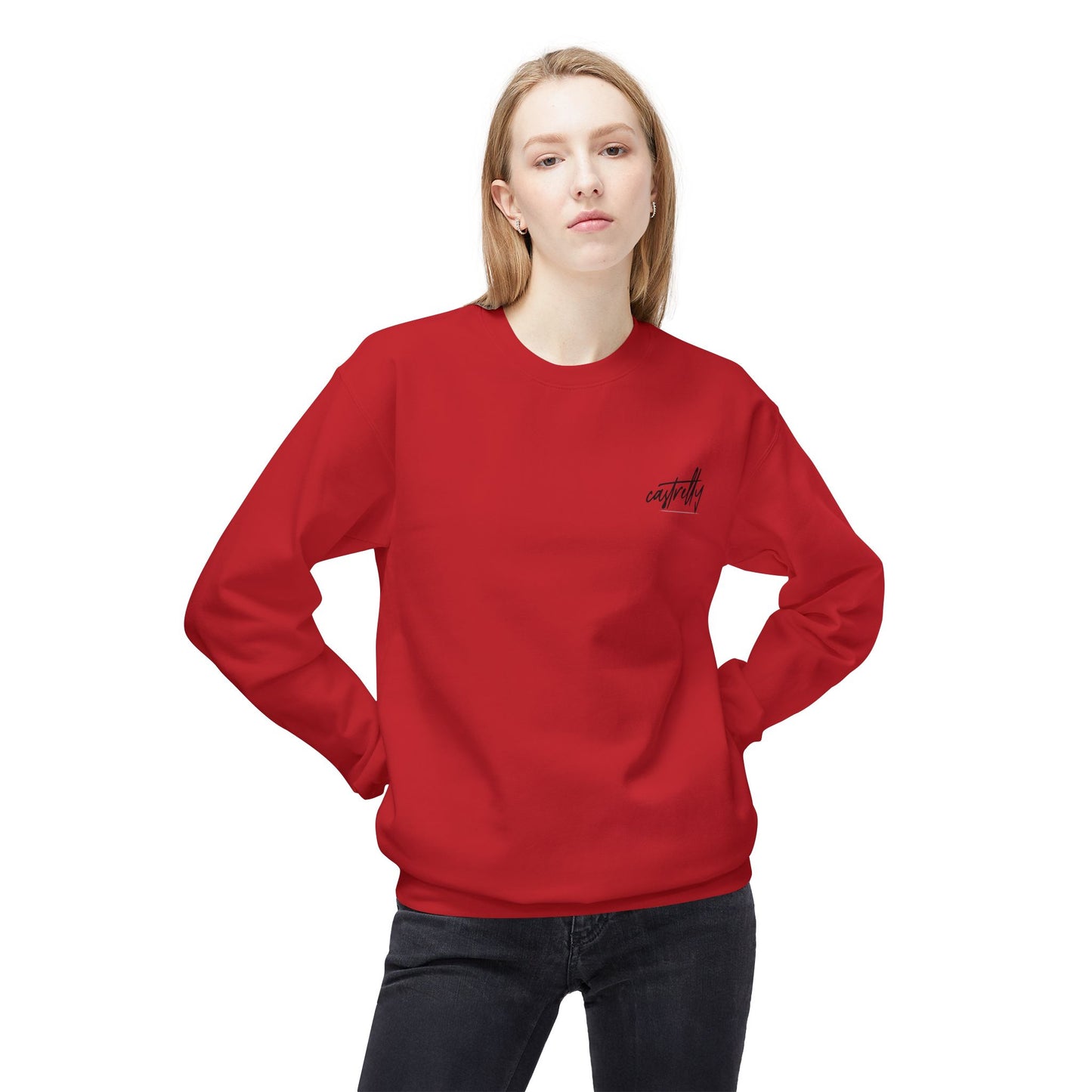 Castrelly Crewneck - Blue Green Cosmic Graffiti