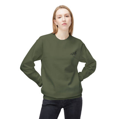 Castrelly Crewneck - Blue Green Cosmic Graffiti