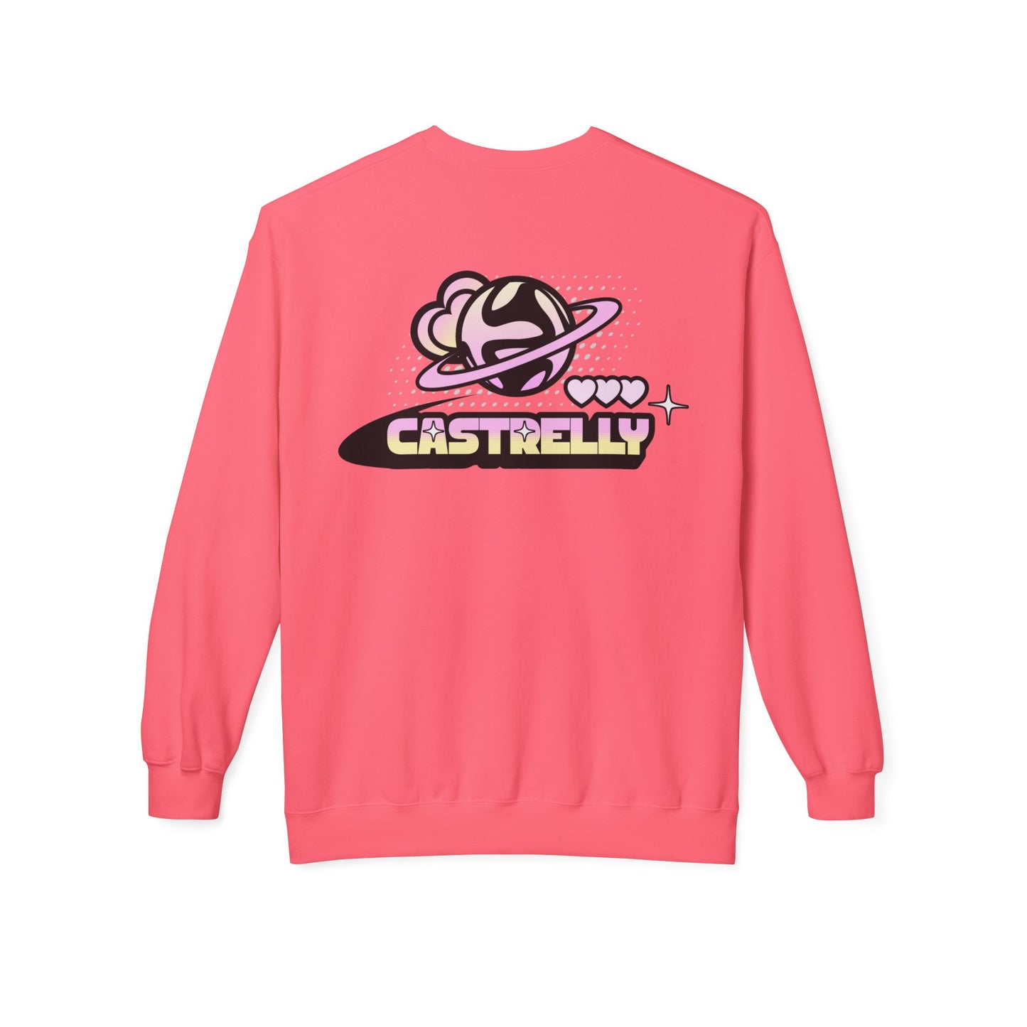Castrelly Crewneck — Pastel Space Graphic Crewneck