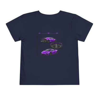 Toddler Tee — Purple Huracán Sports Car Graphic