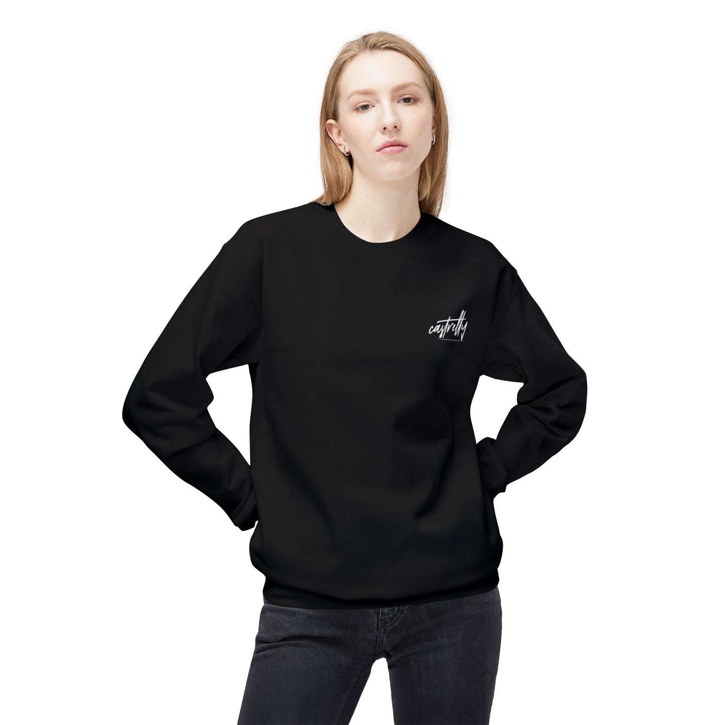 Castrelly Crewneck - Blue Green Cosmic Graffiti