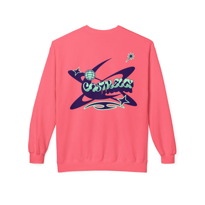 Castrelly Crewneck - Blue Green Cosmic Graffiti
