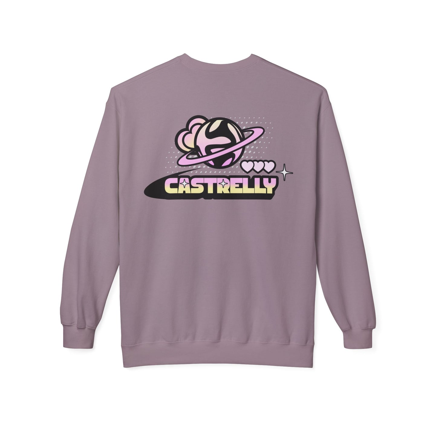 Castrelly Crewneck — Pastel Space Graphic Crewneck