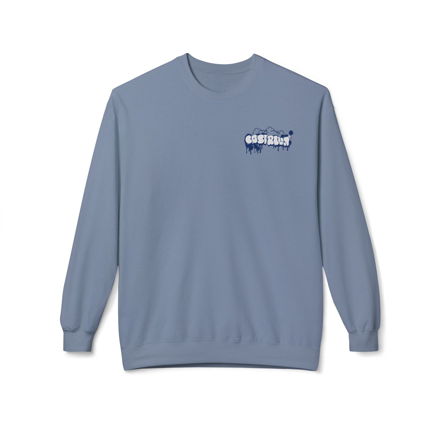 Castrelly Crewneck — Minimal Urban Graffiti Drip Streetwear