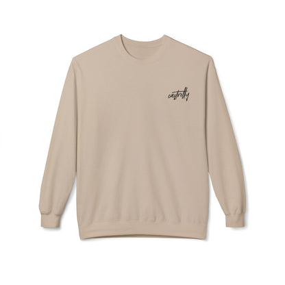 Castrelly Crewneck - Blue Green Cosmic Graffiti